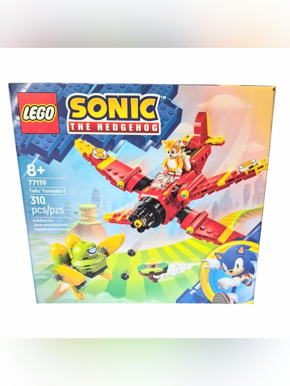 LEGO Sonic The Hedgehog Red and Yellow Tails' Tornado Plane Set NIB